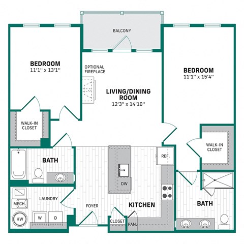 a floor plan of a house